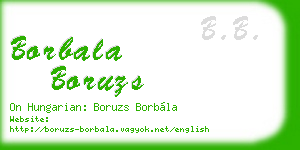 borbala boruzs business card