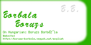 borbala boruzs business card